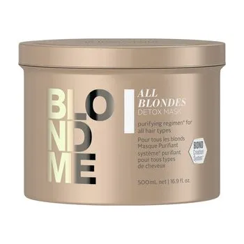 Vlasová regenerace Schwarzkopf Professional BlondME All Blondes Detox Maske detoxikační maska na vlasy 500 ml, EXP. 07/2025