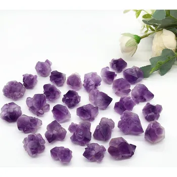 Přírodní ametyst surový kámen dekorace | ametyst krystal, minerální kámen - Ametystový květ , 500 g