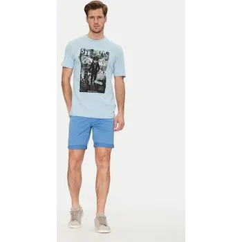 Blend Šortky z materiálu 20717939 Modrá Regular Fit S