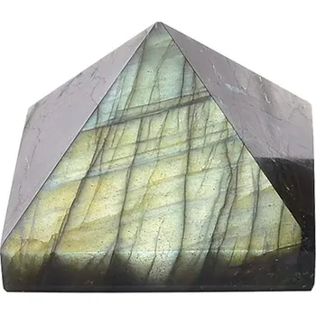 Minerální pyramida pro reiki a čakry | minerální kámen, ezoterický kámen - labradorit