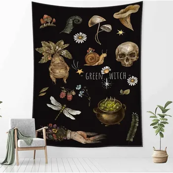 Vintage tapiserie s mystickým motivem | záhadná výzdoba | boho dekorace - gt972-15 , 200 x 150 cm