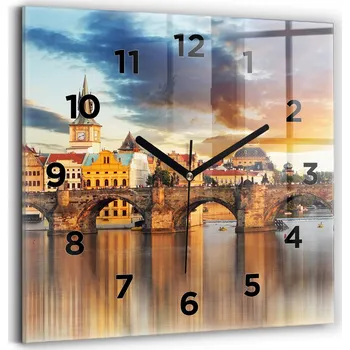 Hodiny Nástěnné hodiny Wallfluent hnědé 30 cm