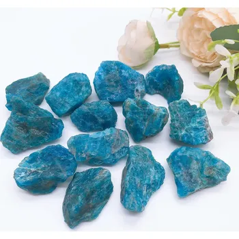 Sběratelství Apatit přírodní krystal dekorace | přírodní kámen, minerální dekorace - Surový kámen apatit , 50 g