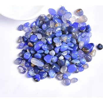 100 g Přírodní dekorační kameny | minerální kameny, energetické kameny - Modrý achát