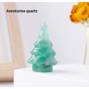 Vánoční dekorace Dekorativní vánoční stromek z minerálu | vánoční dekorace, domácí dekorace - avanturín