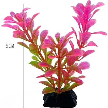 Akvaristika Umělé rostliny do akvária s květy | akvarijní dekorace | vodní tráva - fdrhcvf