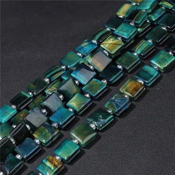 Náramek Přírodní korálky na náramek 10 mm | korálky na náramky - Č.22 Tygří oko , 10mm 5ks