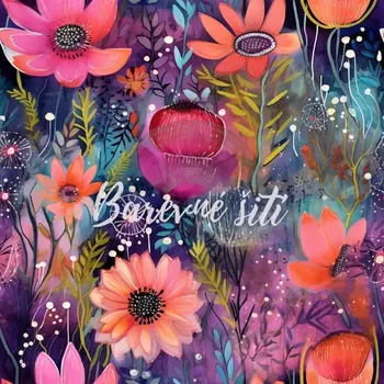 Jarní softshell Čarokrásné květy (E) (Jarní softshell s potiskem)