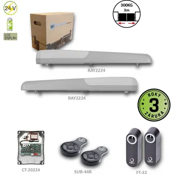 Pohon brány Key Automation S.r.l. RAYKIT pro dvoukřídlovou bránu do 3 m/křídlo