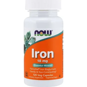 Železo 18 mg - NOW Foods Kapsle: 120 kaps.
