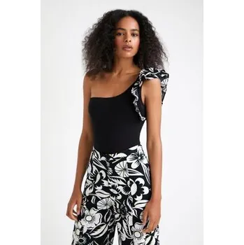 Dámské spodní prádlo Body Desigual Woman Tops Template 1 Co negro velikost XL