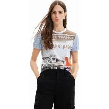 Pánské tričko Tričko Desigual Lyon clearwater velikost XL