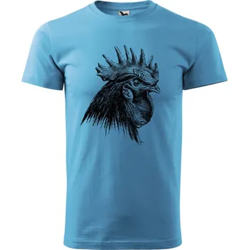 Tričko - Kohout 2 Barva: Tyrkysová (44), Velikost: M, Střih: Pánské