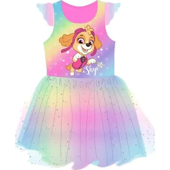 Dívčí šaty DOVOZ EU Dívčí šaty s tylem Paw Patrol Skye Velikost: 110/116