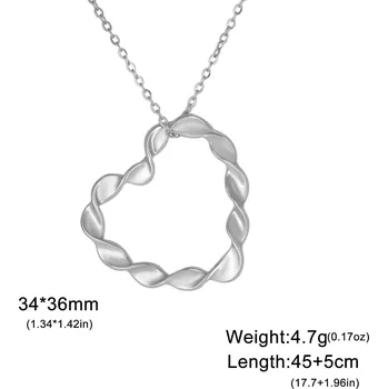 Náhrdelník Ocelový náhrdelník srdce | dámský šperk - Styl K Steel