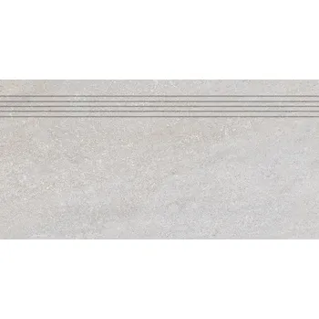 Dlažba RAKO Quarzit DCPSR737, schodovka, šedá, matná, hladká, 30 x 60 x 0,9 cm