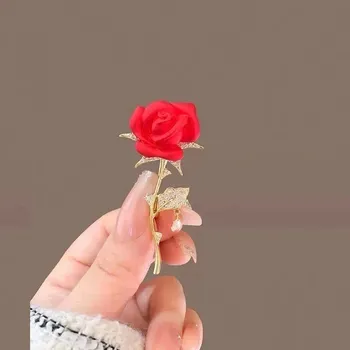 Brož Brož s kamínky – elegantní ozdoba na šaty a sako | Dámská brož, módní brož - XZ270