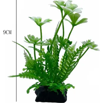 Dekorace do akvária Umělé rostliny do akvária s květy | akvarijní dekorace | vodní tráva - rgrfgbhr