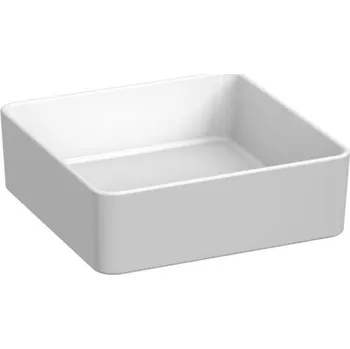 Umyvadlo Jika Pure Umyvadlová mísa 38x38 cm, bez otvoru pro baterii, bez přepadu, bílá mat