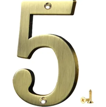 Kovová čísla domu | čísla na dům | domovní čísla - 7x5 cm , Bronz 5