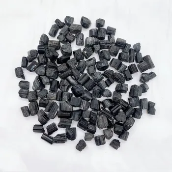 Přírodní kámen Černý turmalín přírodní kámen | minerální kámen, přírodní kámen - Náhodný , 100g (25-30ks)