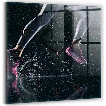 Hodiny Nástěnné hodiny Wallfluent černé 30 cm