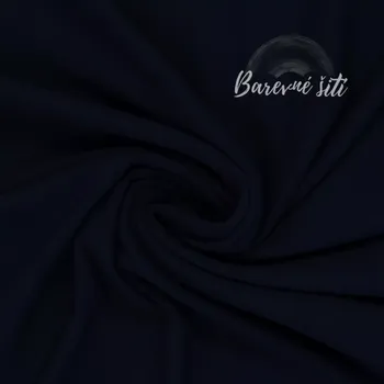 Nepočesaná teplákovina Temně modrá 597 *NEW* (E) (Kvalitní teplákoviny z Německa)