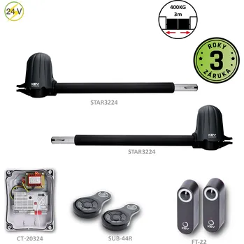 Pohon brány Key Automation S.r.l. STAR3224KR pre dvojkrídlovú bránu do 3m/krídlo