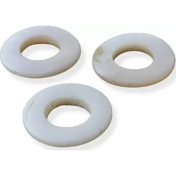 Materiál na výrobu šperku Perleťový donut přírodní - 2 ks