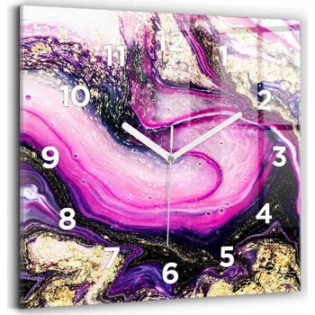 Hodiny Nástěnné hodiny Wallfluent růžové 30 cm