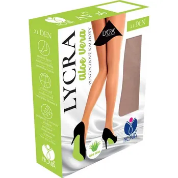 Dámské ponožky Punčochové kalhoty NOVIA | s lycrou AV26 aloe vera Velikost: 164/108, Barava: tělová ( 1389 )