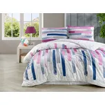 Brotex Prodloužené flanelové povlečení 140x220, 70x90 Mina pink