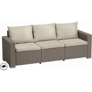 Zahrada Keter Zahradní nábytek Keter California třísedadlová pohovka Cappuccino KT-610044