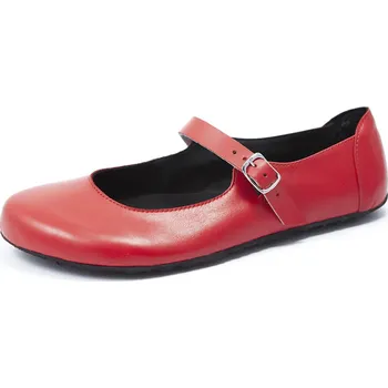 Dámské baleríny Jenon leather Barefoot Baleríny Villet RED Červené Velikost: 40