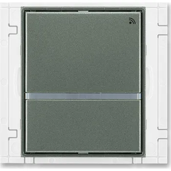 vypínač Vysílač RF signálu, nástěnný, jednonásobný (dvojtlačítkový) ABB Time, Time Arbo 3299E-A21908 34 antracitová