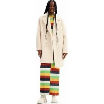 Dámský kabát Kabát Desigual London blanco velikost L