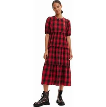 Dámské šaty šaty Desigual Khan scarlet velikost XL