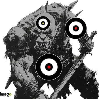 Karnevalový doplněk imago Terč papírový - Ork