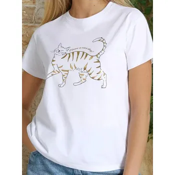 Sinsay - Tričko s krátkými rukávy a potiskem - bílá - 8762J-00X - 8762J-00X-S