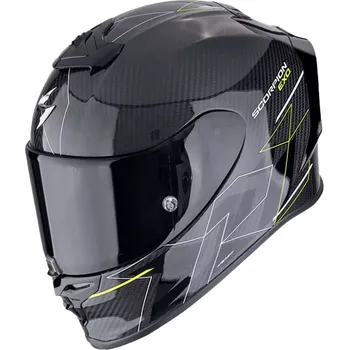 Helma na motorku Integrální helma na motorku Scorpion EXO-R1 EVO CARBON AIR CYNERGY černo-fluo žlutá XL