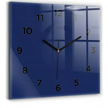 Hodiny Nástěnné hodiny Wallfluent modré 30 cm