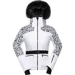 Alpine Pro OLADA BÍLÁ DÁMSKÁ LYŽAŘSKÁ BUNDA S MEMBRÁNOU PTX M-L