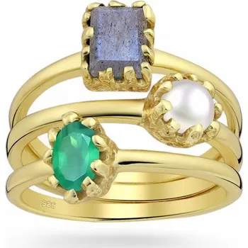 Prsten Stříbrný prsten Tria 54