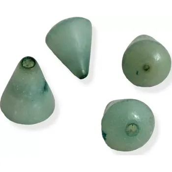 Korálek Korálky buri kuželovité zelenkavé - 4 ks