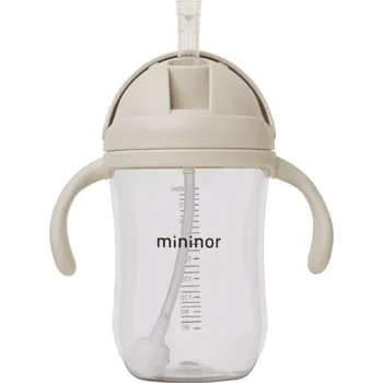 Kojenecká láhev MININOR Lahev s brčkem Tritan 330 ml Cloudy Morning