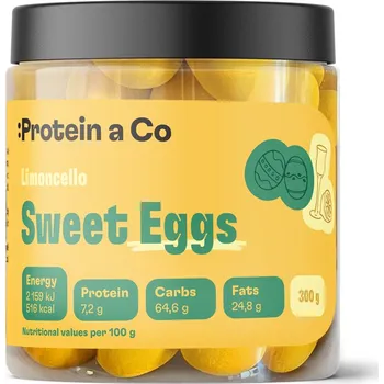 ProteinaCo Velikonoční vajíčka - mandle v kakaové polevě s příchutí Limoncello 300g