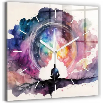 Hodiny Nástěnné hodiny Wallfluent růžové 30 cm