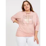 Světle růžová ležérní halenka -RV-BZ-7485.13P-light pink Velikost: ONE SIZE