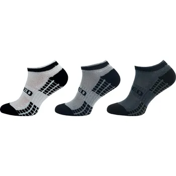 Dámské ponožky Dámské a pánské ponožky NOVIA | Sport collection SPEED s odvětrávací mřížkou 1181 Velikost: 24-25 ( 37-38 ), Barava: šedá