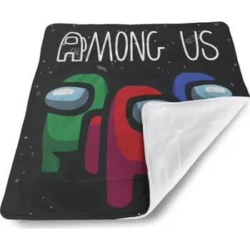 deka Sablio Dětská deka pro miminko AMONG US Černý vesmír - 80x100 cm
